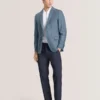 WINFRED Mixed Plaid Wool Tailored Blazer