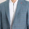 WINFRED Mixed Plaid Wool Tailored Blazer