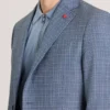 WINFRED Plaid Woven Texture Tailored Blazer