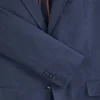 WINFRED Single Breasted Two Button Notch Flat Front Seersucker Suit Jacket