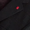 WINFRED Single Breasted Two Button Notch Fully Fashioned Plaid Jacket
