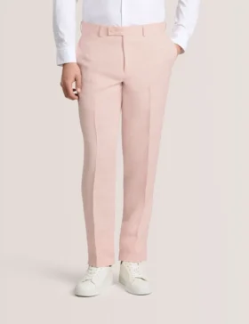 WINTER Flat Front Linen Suit Pant