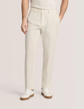 WINTER Flat Front Linen Suit Pant