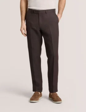 WINTER Flat Front Linen Suit Pant