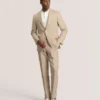 WINTER Flat Front Linen Suit Pant