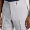 WINTER Flat Front Linen Suit Pant