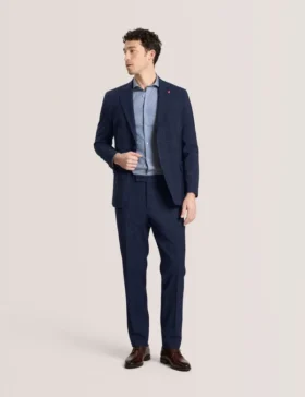 WINTER Flat Front Plaid Suit Pant