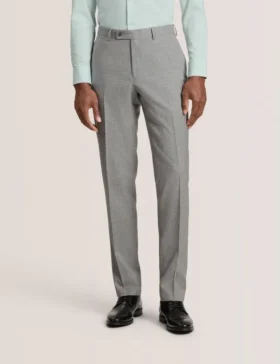 WINTER Soft Check Wool Modern Fit Suit Pants