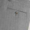 WINTER-STRIPE Striped Wool Modern Fit Suit Pants