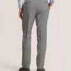 WINTER-STRIPE Striped Wool Modern Fit Suit Pants