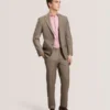 WRIGHT Subtle Check Modern Fit Wool Suit Jacket