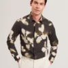 WRENIN Photographic Floral Print Long Sleeve Shirt