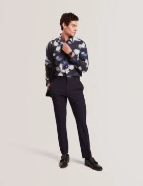 WRENIN Photographic Floral Print Long Sleeve Shirt