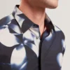 WRENIN Photographic Floral Print Long Sleeve Shirt