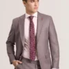WRIGHT Sharkskin Wool Modern Fit Suit Jacket