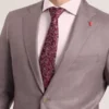 WRIGHT Sharkskin Wool Modern Fit Suit Jacket