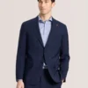 WRIGHT Single Breasted Two Button Notch Flat Front Plaid Jacket