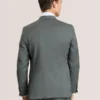 WRIGHT Single Breasted Two Button Notch Flat Front Plaid Jacket