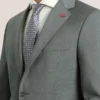 WRIGHT Single Breasted Two Button Notch Flat Front Plaid Jacket