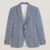 WRIGHT Soft Check Modern Fit Wool Suit Jacket