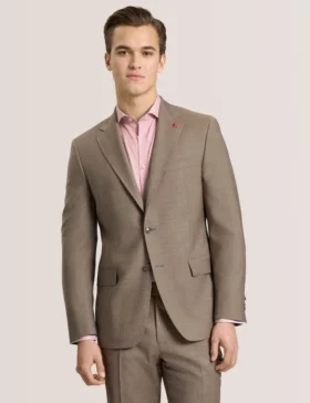 WRIGHT Subtle Check Modern Fit Wool Suit Jacket