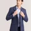 WRIGHT Textured Modern Fit Wool Suit Jacket