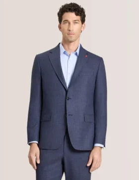 WRIGHT Textured Modern Fit Wool Suit Jacket