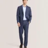 WRIGHT Textured Modern Fit Wool Suit Jacket