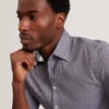 WRYTE Short Sleeve Linen Cotton Woven Shirt