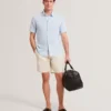 WRYTE Short Sleeve Linen Cotton Woven Shirt