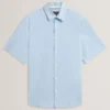 WRYTE Short Sleeve Linen Cotton Woven Shirt