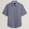 WRYTE Short Sleeve Linen Cotton Woven Shirt