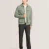 WYNELL Suede Zip-Through Utility Jacket