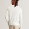 YAEN Rolled Edge Linen Blend Crew Neck Jumper