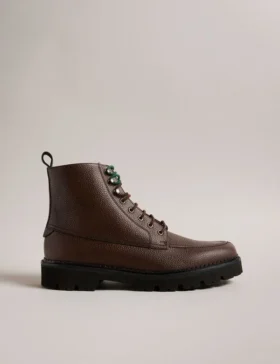 ZIGMOND Leather Lace Up Boots